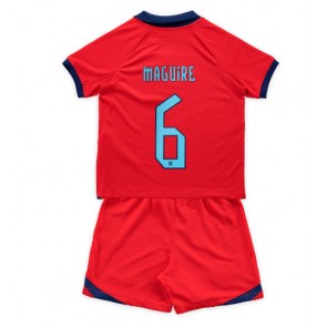 England Harry Maguire #6 Udebanesæt Børn VM 2022 Kort ærmer (+ korte bukser)